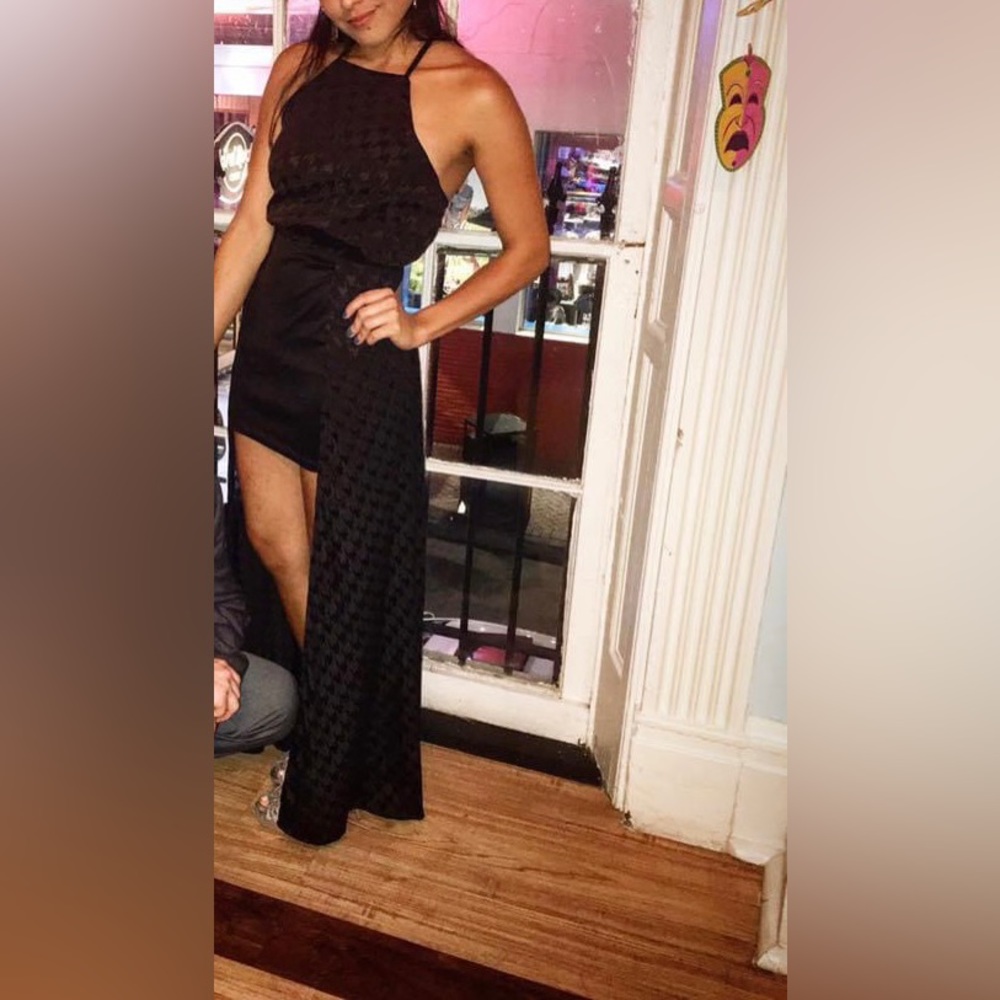 ASTR Black High-Low Dress